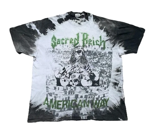 New Titans On The Block Mexico T Shirt Sacred Reich Napa Vintage vintage concert t-shirt, vintage, single stitch, B+ condition