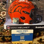 Terrell Davis Signed Denver Broncos Riddell Mini Helmet Hall of Fame 17