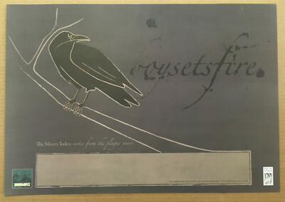 BOYSETSFIRE Rare 2006 PROMO TOUR POSTER 4 Misery CD 23x16 MINT USA Boy Sets Fire