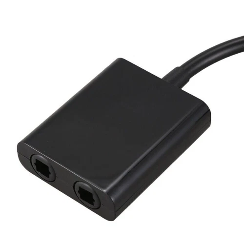 Toslink Spdif Splitter 1 In 2 Out Digital Optischer Optisches Audiokabel Adapter - Bild 5 von 5