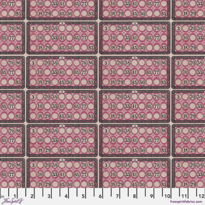 Tim Holtz Palette | Palette Pink | Numbers | Sold by The 1/2 Yard