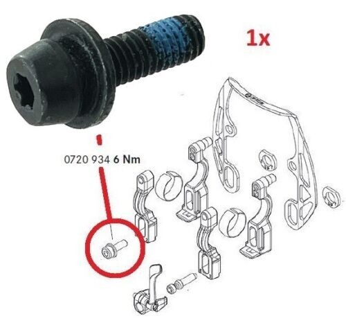 4x ORIGINAL MAGURA Bremssattel Befestigungsschraube T25 Bremszange M6x16mm HS33 - Bild 2 von 8