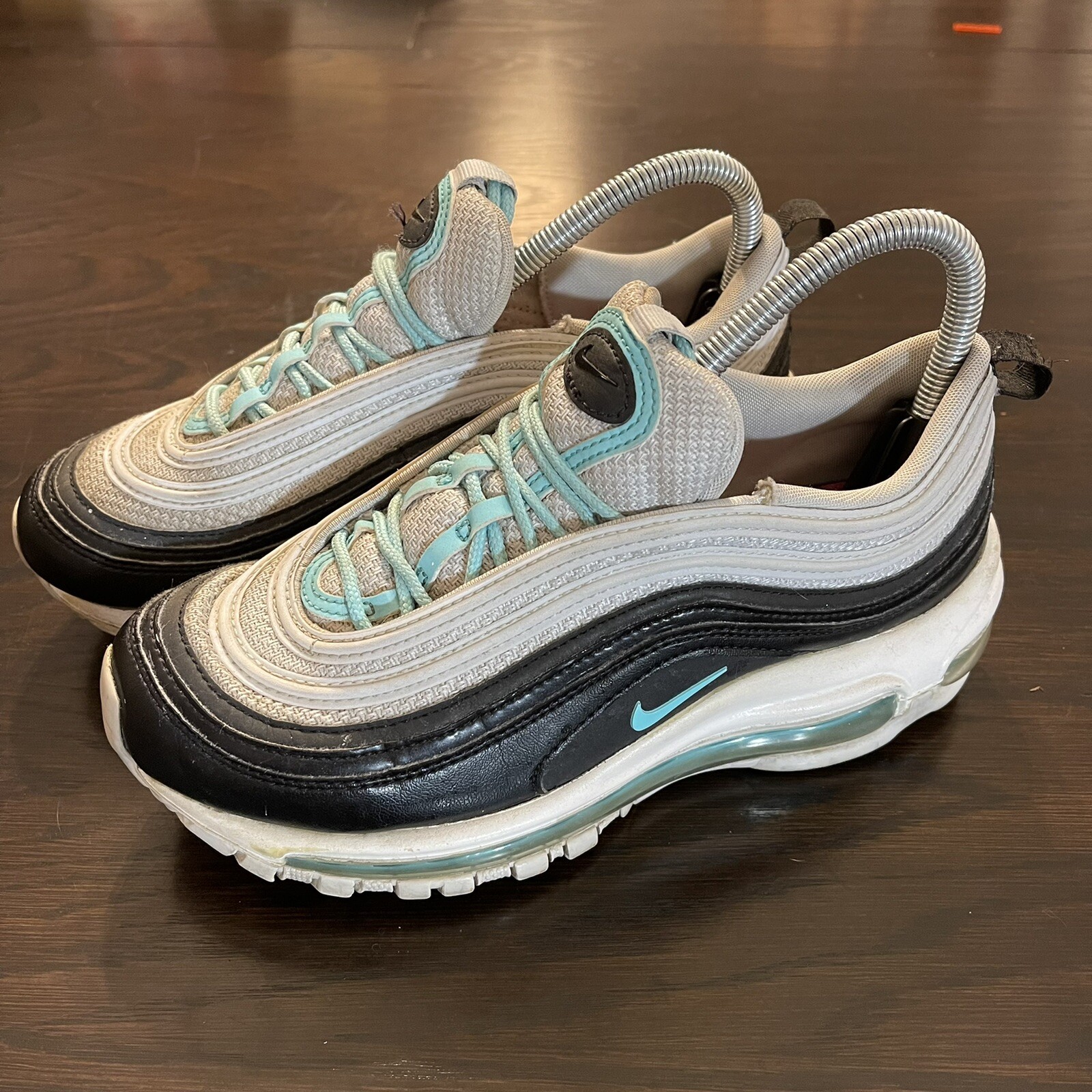 green and orange air max 97