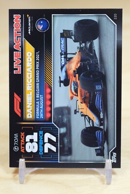 2022 Topps F1 Turbo Attax Base #220 Daniel Ricciardo - McLaren F1