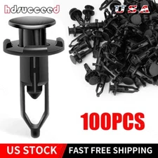 Push Type Retainers Bumper Retainer Clips 9mm Hole for Toyota Lexus100 Pcs