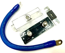 1/0 gauge battery Upgrade Wire ANL Fuse Kit with Ring terminals and 150amp Fuse