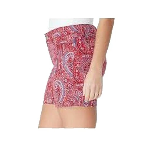 Shorts de paisley mistura de Algodão para mulheres