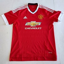 Manchester United Jersey L Red Adidas Home Chevrolet 2015/2016 ClimaCool
