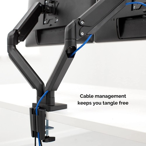 FELLOWS - PLATINUM SERIES DUAL MONITOR ARM - BLACK - NEW IN UNOPENED BOX - Picture 4 of 6