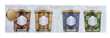 Bellevue Luxury Glass Candle Set 4Pk Soy Blend Lead Free Wicks Removable Labels