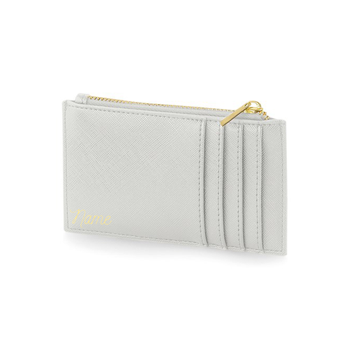 Personalised Card Holder Wallet Mens Womens Zip Purse Initials Any Name Gift - Picture 26 of 43