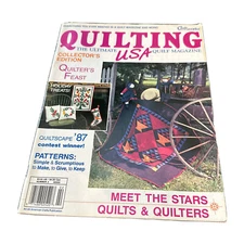 Craft Works Quilting “The Ultimate USA Quilt Magazine” 1987 Meet The Stars