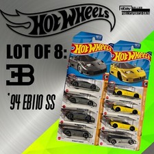 2022 Hot Wheels Lot Of 8 94 Bugatti EB110 SS Yellow Silver HW Turbo 5/10 New