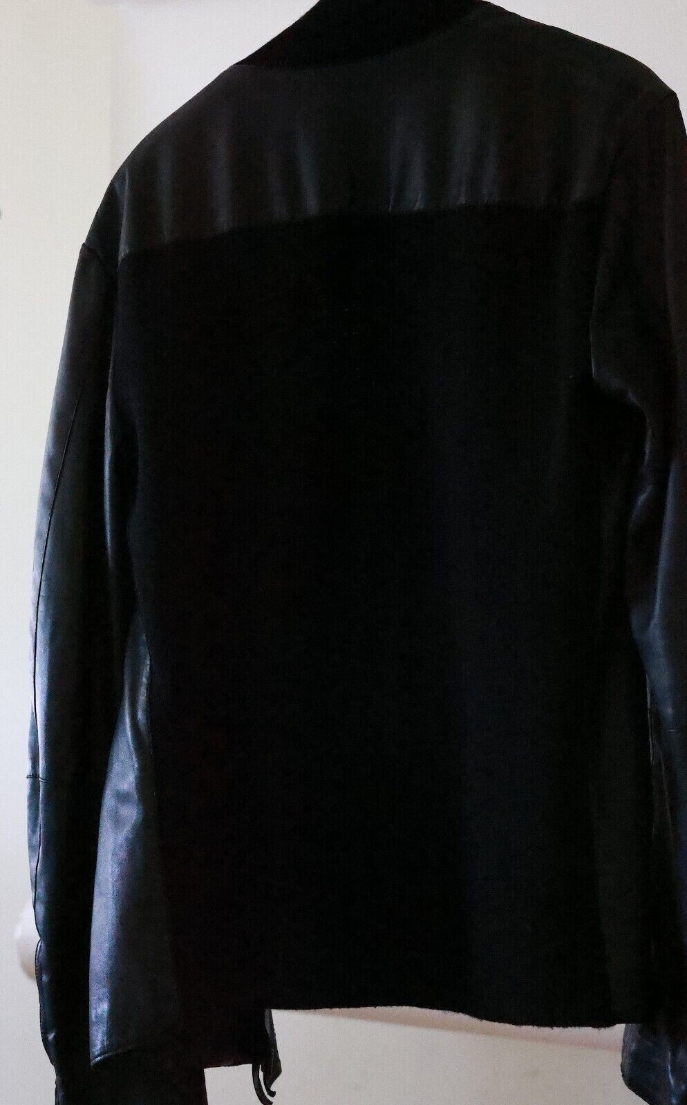 Emporio Armani Mens Lamb Leather Jacket TG 48 image 5