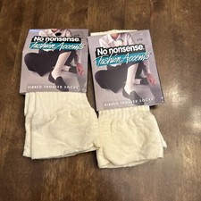 Vintage No Nonsense Fashion Accents Ribbed Trouser Socks K78 2 