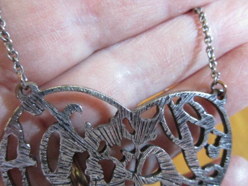 Collana Cuore Scritta AMORE all'interno Colore Argento 2" Ciondolo Catena 16" - Foto 5 di 9