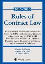 Rules of Contract Law: Selections from the Un...