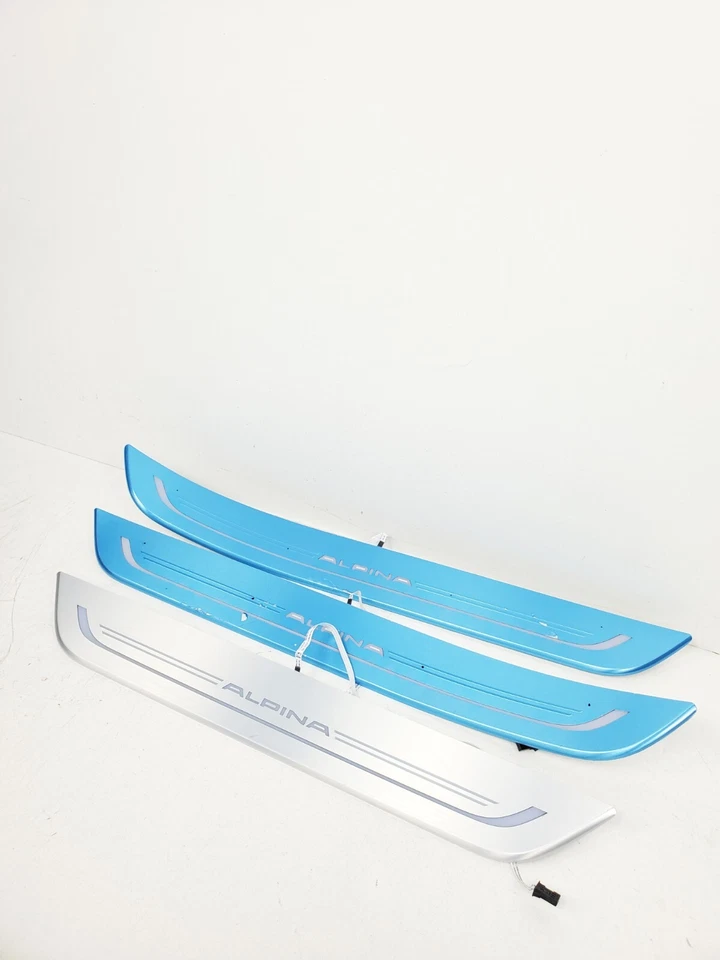 2016-2019 BMW ALPINA 7-SERIES B7 G12 DOOR SILL TRIM PLATE SET (IN PLASTIC) OEM - Image 3 of 4