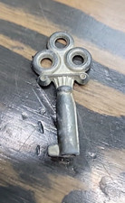 Victorian Cabinet Skeleton Open Barrel Key Silver Vintage Ornate