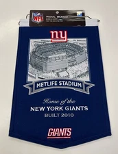 New York Giants Metlife Stadium NFL Winning Streak Embroidered Banner!!!
