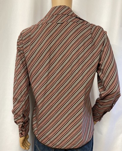 Ben Sherman THE ORIGINAL Striped Multicolor Men Shirt Size 2/M #R2 - Picture 7 of 12