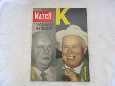 PARIS MATCH N°571 MARCH 1960 KHRUSHCHEV - AGADIR MOROCCO 