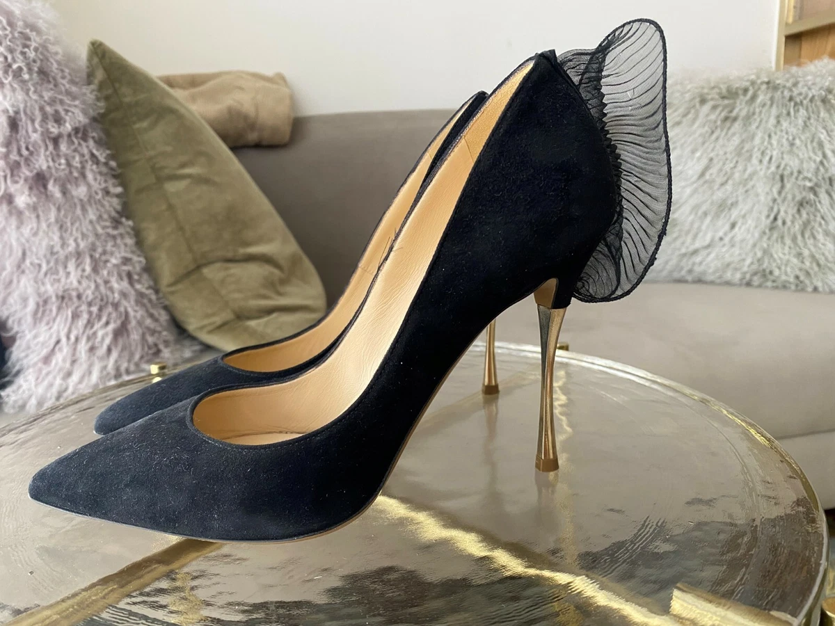 Nicholas Kirkwood black suede pumps, size EU 36.5