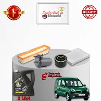 Set Service 4 Filter Und ÖL Renault Kangoo 1.5 DCI 60KW 82CV Von 2002->