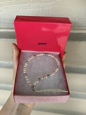 Tasaki multi-color pearl beaded phone /key lanyard wristband strap 5mm