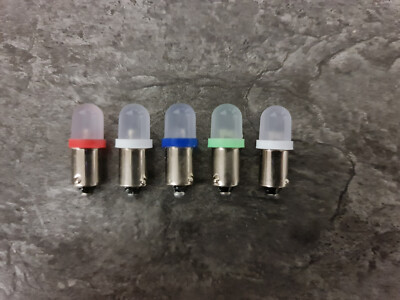 5 x Flipper Frost LED AC/DC 6.3V BA9S  #44 #47