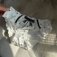 Japanese Cute Girls Faux Satin Panties Bow Briefs Underwear Students Underpants