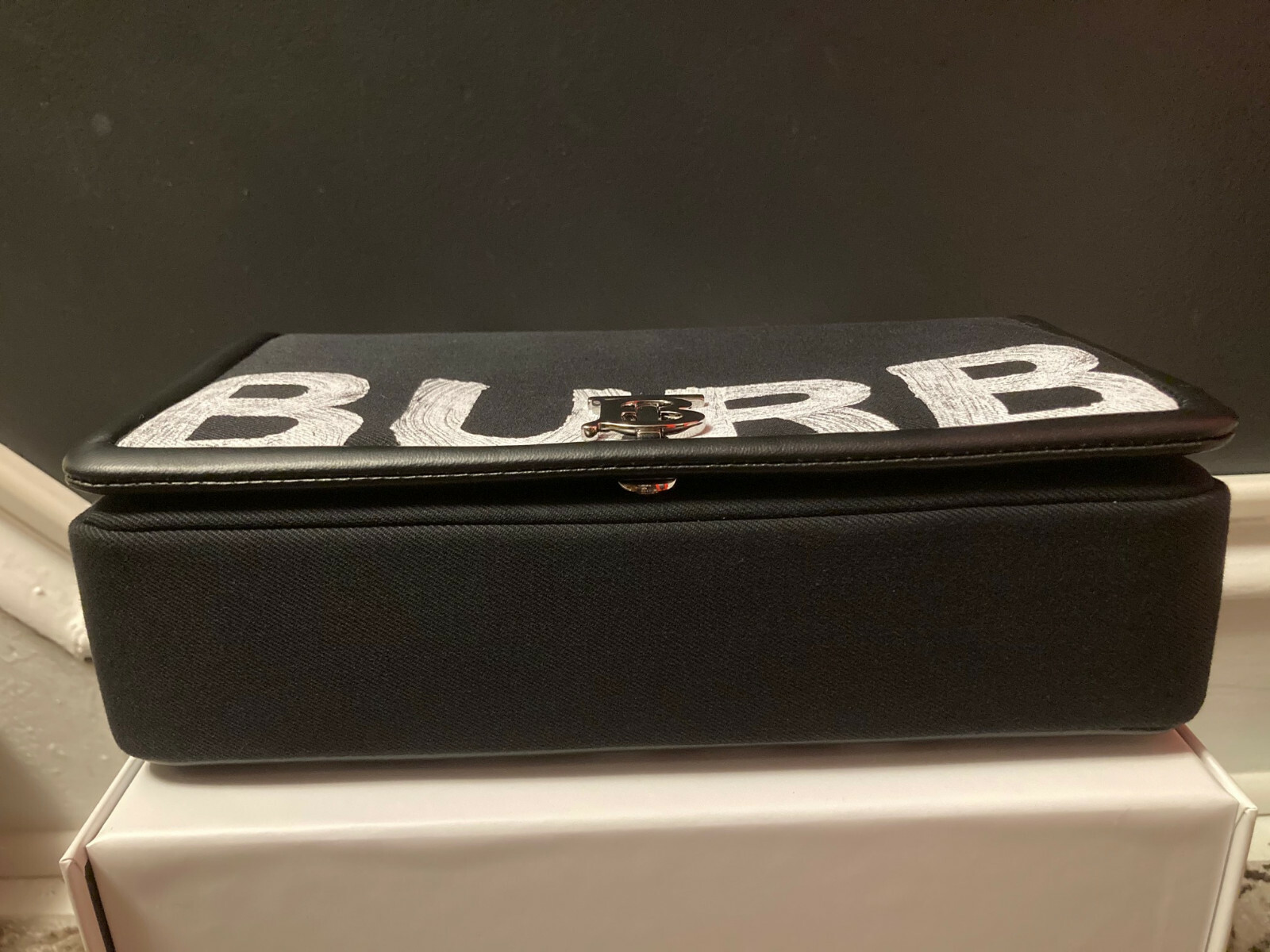 BURBERRY Lola Medium Graffiti Logo Bag image 4