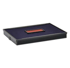 Ideal 5860D Replacement Ink Pad 2 Color Red & Blue Ink