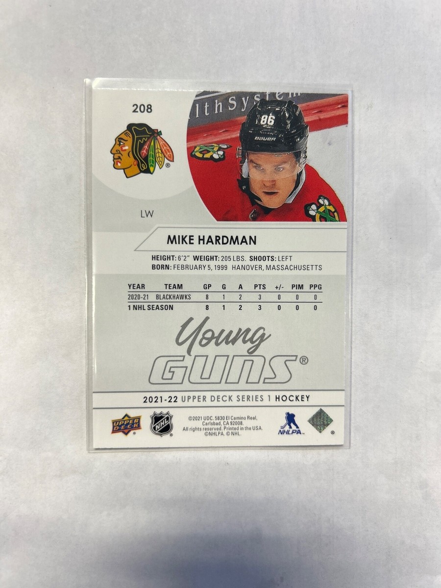2021-22 Upper Deck Series 1 - Young Guns #208 Mike Hardman (RC) | eBay