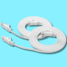 3FT CAT6 Cable Ethernet Lan Network CAT 6 RJ45 Patch Cord Internet White US