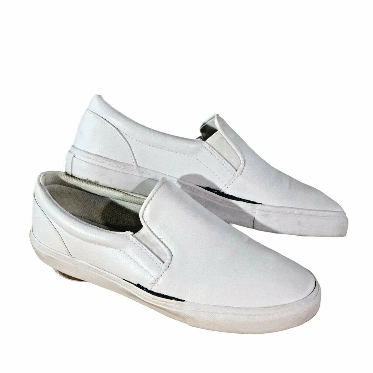 Tommy Hilfiger Lourena SZ 7.5 Faux Leather Casual Slip On Sneakers