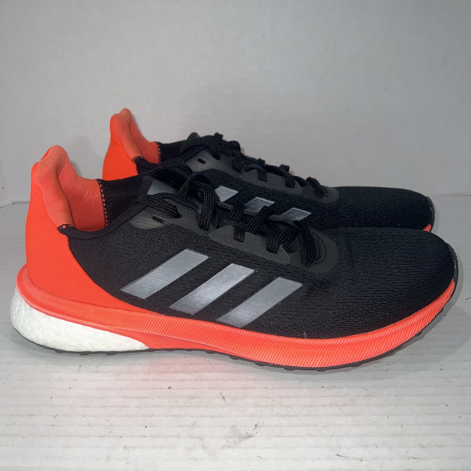 Mens Adidas ASTRARUN BOOST Black and Orange Size 6.5 | eBay
