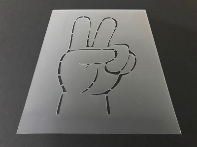 peace sign 4 stencil 10mm or 7mm thick peace love hippie
