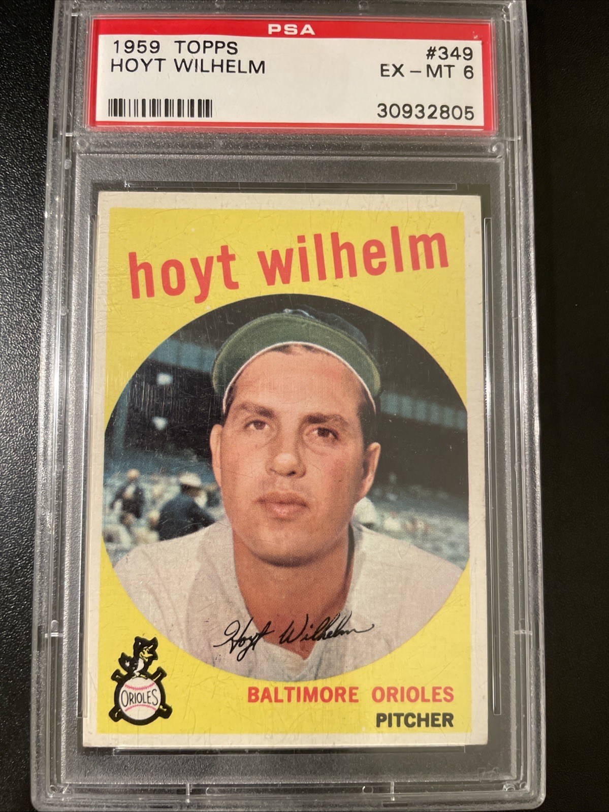 1959 Topps #349 Hoyt Wilhelm PSA 6