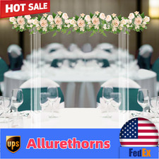 40inch Tall Clear Acrylic Rectangular Flower Racks Modern Wedding Flower Stand