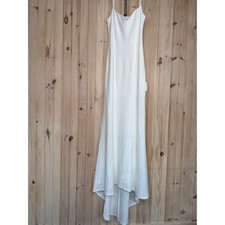 NWT Lulus Blessed Romance White Sleeveless Button Back Mermaid Maxi Dress Sz M