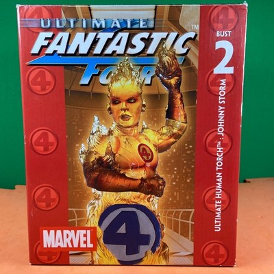 Marvel Ultimate Fantastic 4 Human Torch Johnny Storm Limited 801 of 2500 w/COA