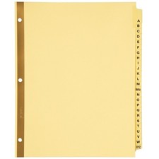 Avery 11306 Preprinted Laminated Tab Dividers w/Gold Reinforced Binding Edge