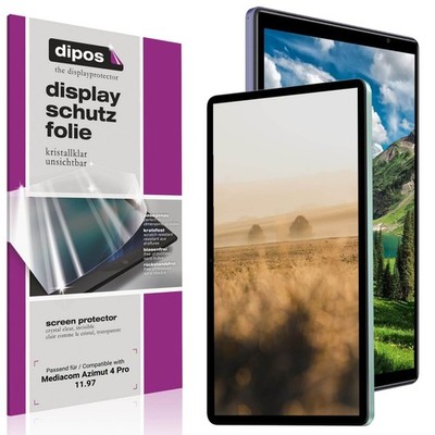 2x Schutzfolie klar für Mediacom Azimut 4 Pro 11.97 Displayschutzfolie Folie