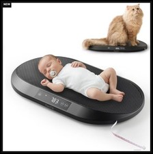 Digital Baby Pet Scale 88 lb 40 kg LED Display Tape Measure Non Slip For Infant