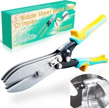 5 Blade Sheet Metal Hand Crimper for HVAC Stove Pipes and Ductwork