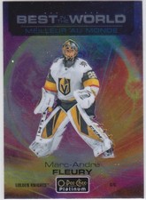 20/21 PLATINUM..MARC-ANDRE FLEURY..BEST IN THE WORLD..CARD # BW-2.GOLDEN KNIGHTS