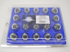 (20) Wheel Lugnut Chrome Plastic 1.5" Push On Bullet Nut Covers Caps / 1 1/2"