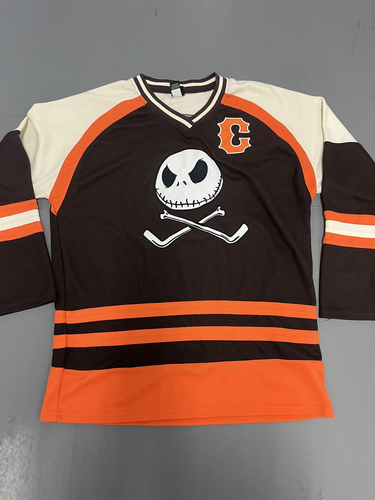 Jack Skellington Hockey Maglia Camicia Uomo Piccola Disney Incubo Prima di Natale - Foto 5 di 7