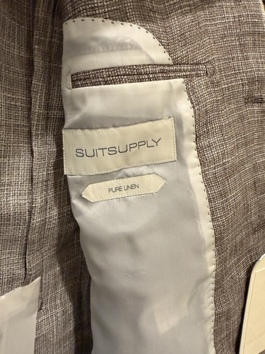 SuitSupply Havana Sportcoat - 100% Linen 40S 40 Short Blazer Suit Jacket 25 50 S - Picture 4 of 7